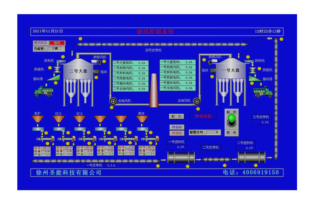烧结厂自动配料系统